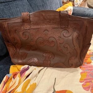 Leaders in Leather large tote